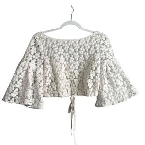 Milly Elegant White Lace Women's Top